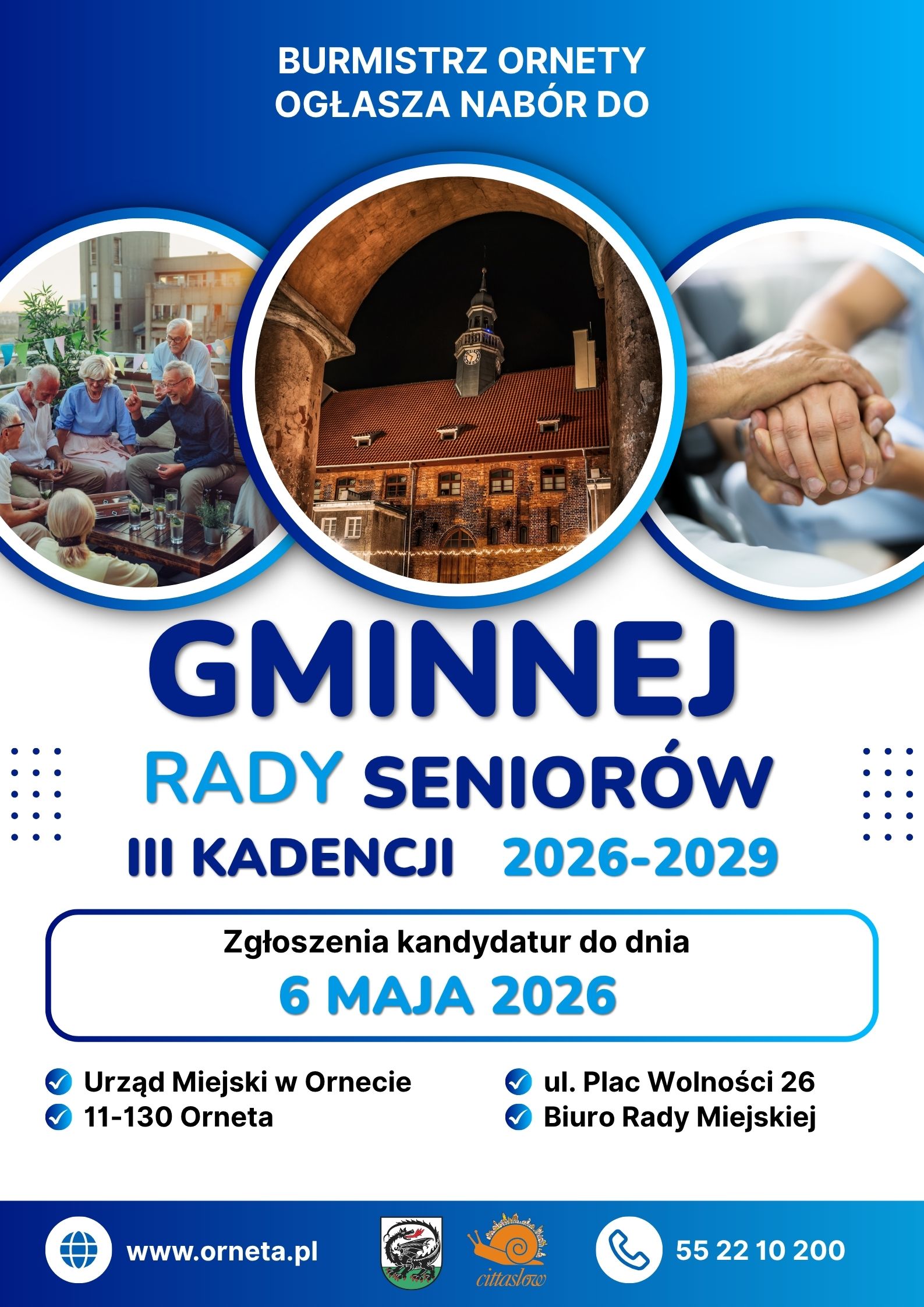 Plakat - Nabór do Gminnej Rady Seniorów
